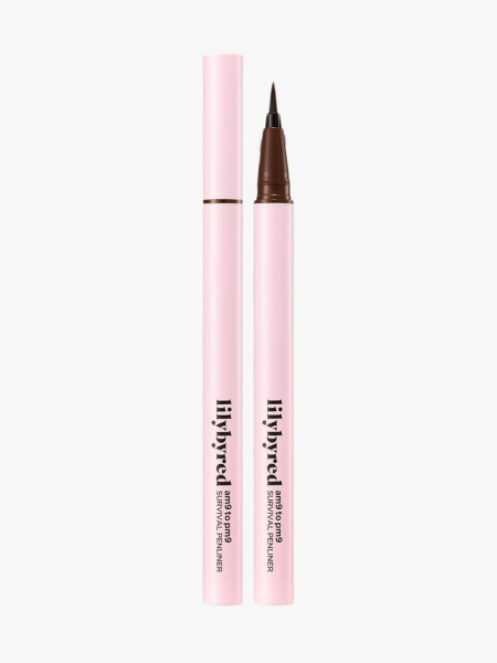 Lilybyred Starry Eyes Am9 to Pm9 Survival Penliner in branded pen component on a light gray background