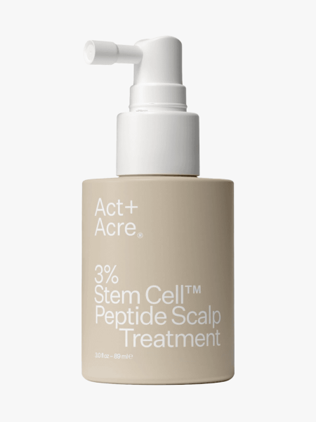 Act + Acre 3% Peptide Treatment in branded component on a light gray background