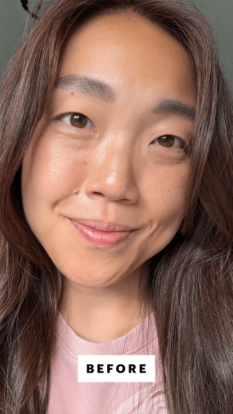 Lee before applying the La Mer The Rejuvenating Night Cream